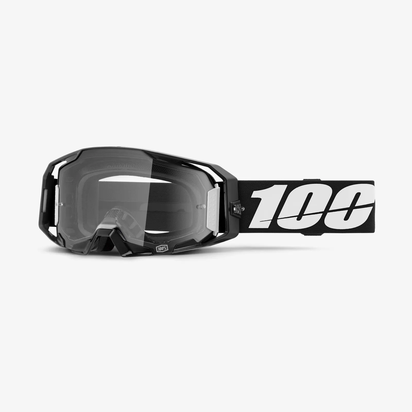 100% Armatic Goggle Black - Mirror Silver Flash Lens