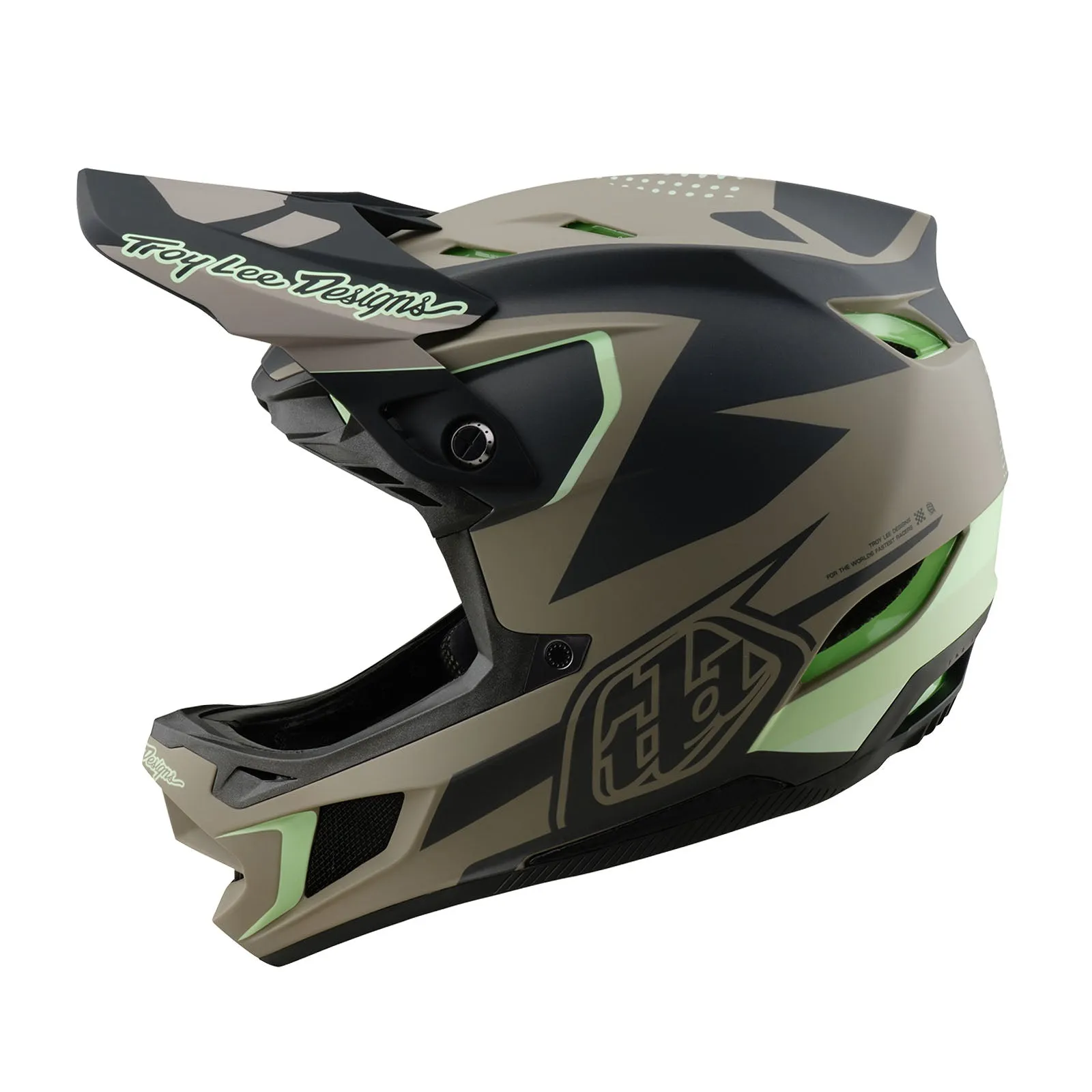 Troy LEE Design D4 Composite Helmet; Optic Timber M