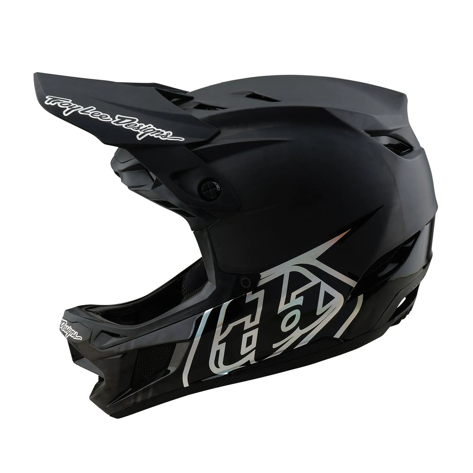 Troy LEE Design D4 Carbon Helmet; Stealth Black M