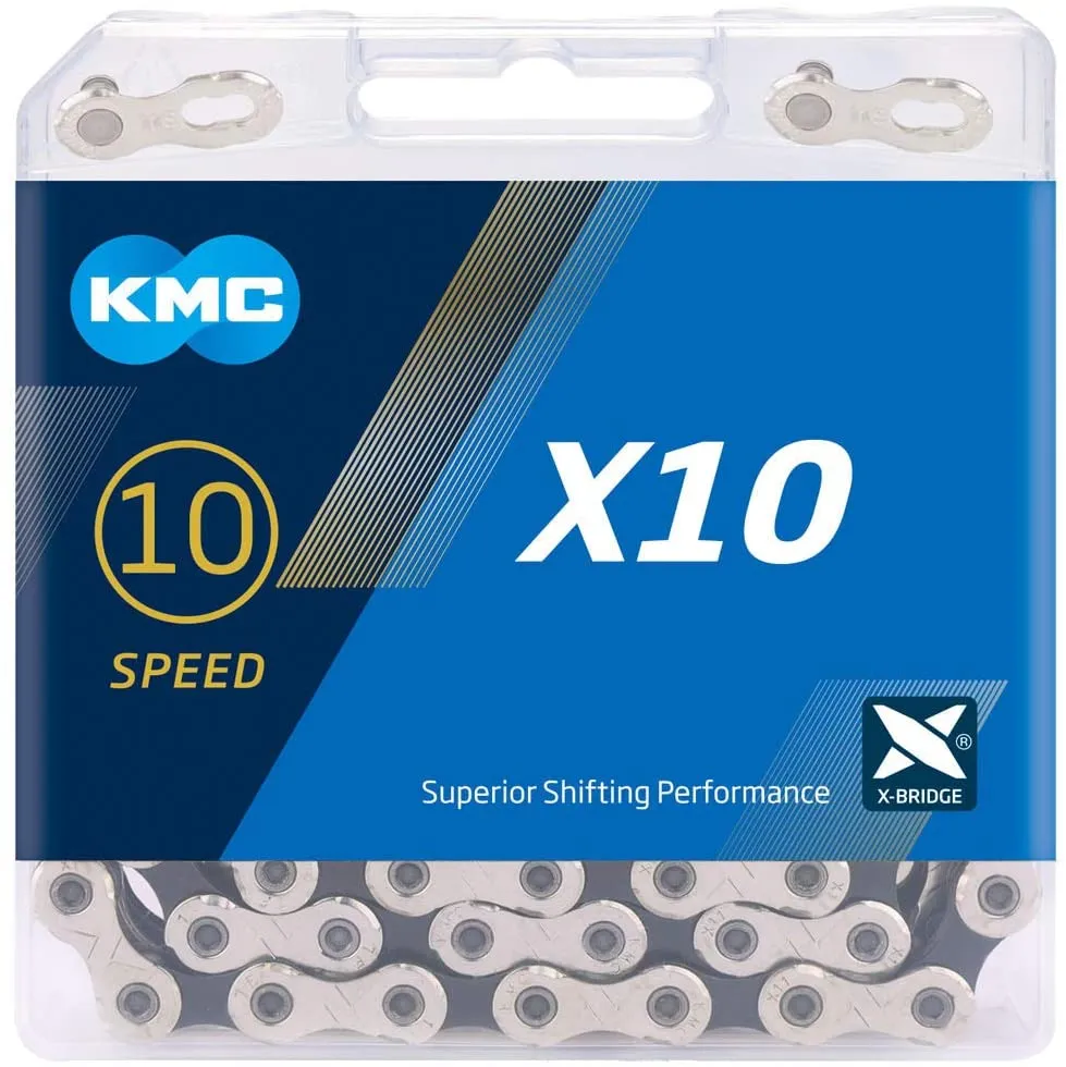 Cadena KMC X10SL 1/2" X 11/128", Shimano, Campagnolo, Sram